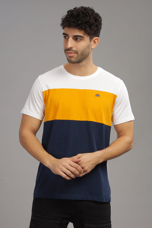 Colourblocked Cotton T-Shirt