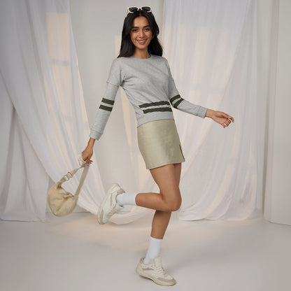 Heathered Striped Top