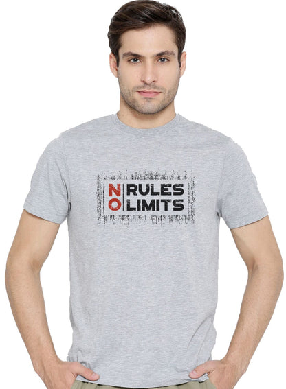 ADRO No Rules No Limits Mens Printed T-Shirt - ADRO Fashion