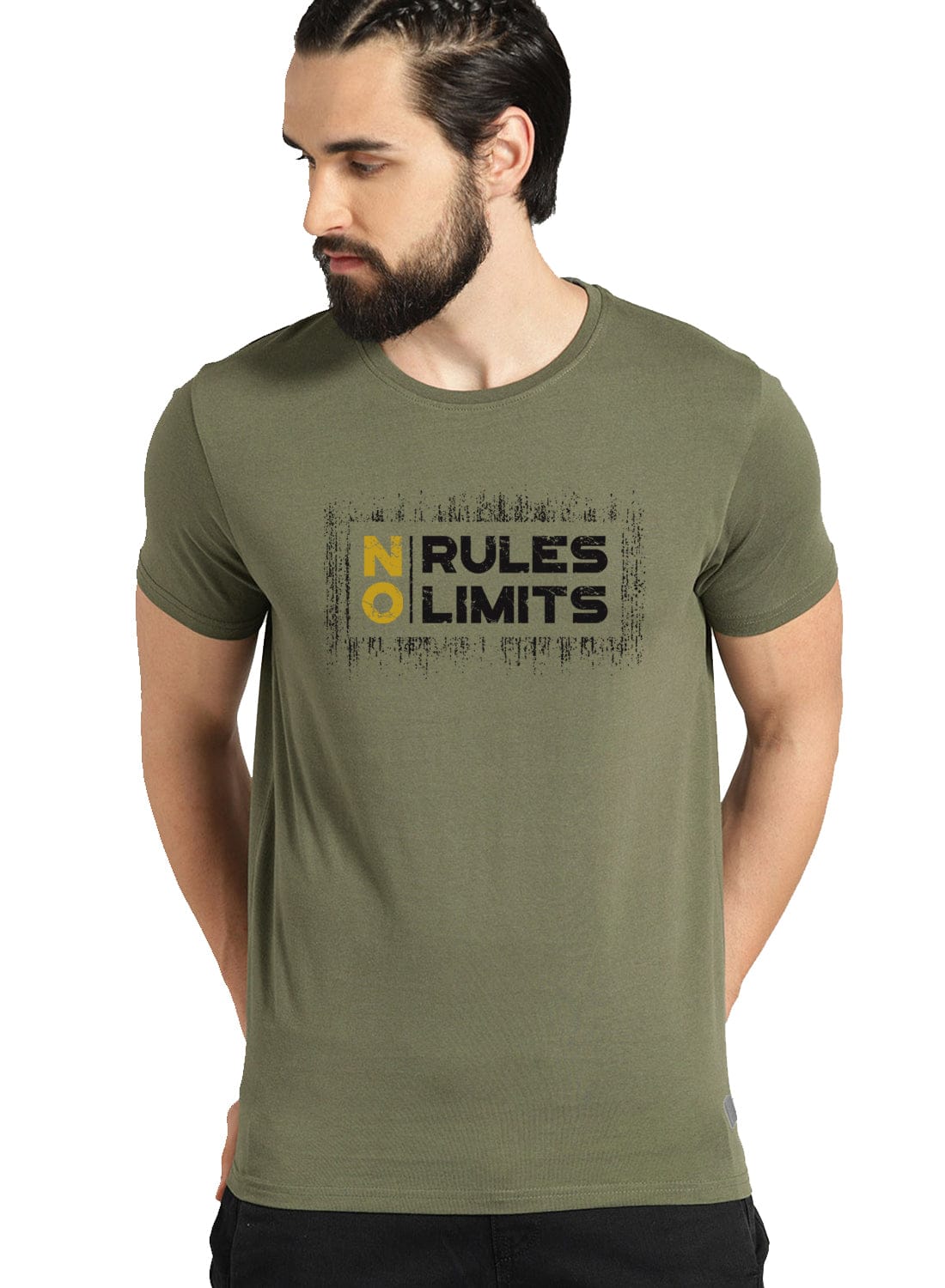 ADRO No Rules No Limits Mens Printed T-Shirt - ADRO Fashion
