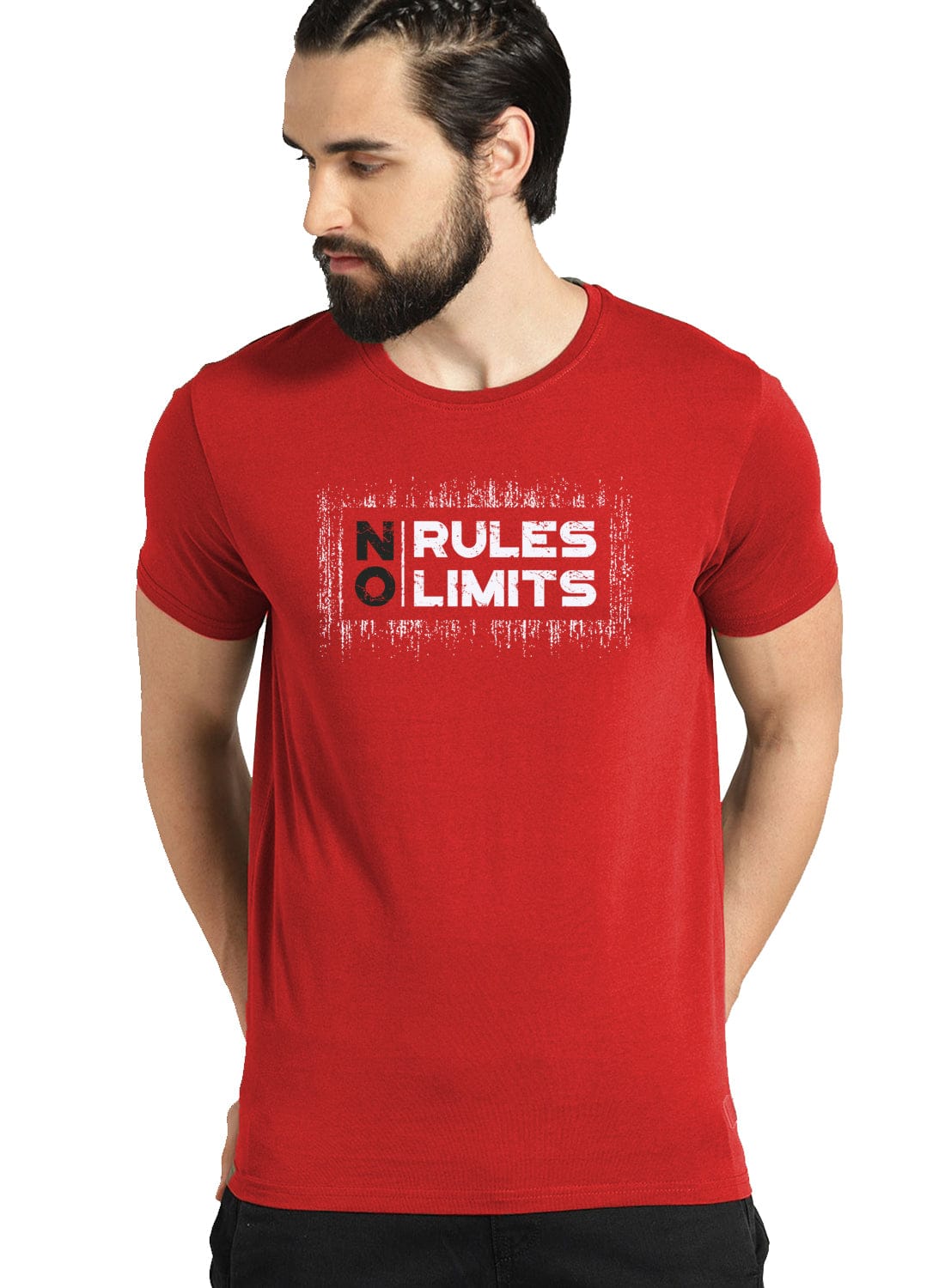 ADRO No Rules No Limits Mens Printed T-Shirt - ADRO Fashion