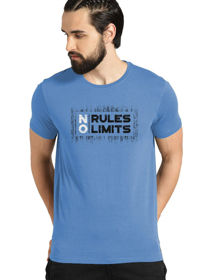 ADRO No Rules No Limits Mens Printed T-Shirt - ADRO Fashion