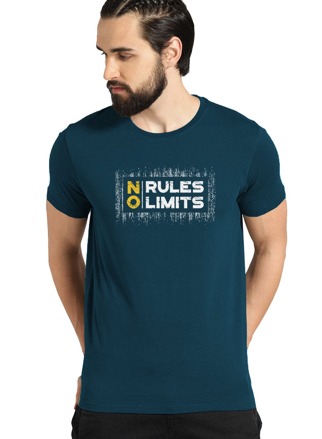 ADRO No Rules No Limits Mens Printed T-Shirt - ADRO Fashion