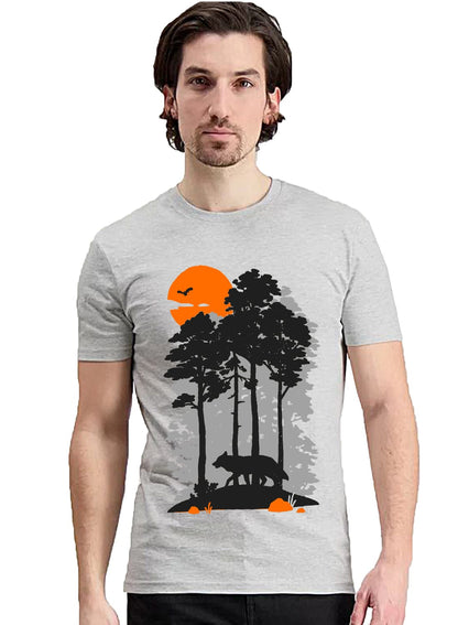 Adro Mens Sun Printed Cotton T-Shirt - ADRO Fashion