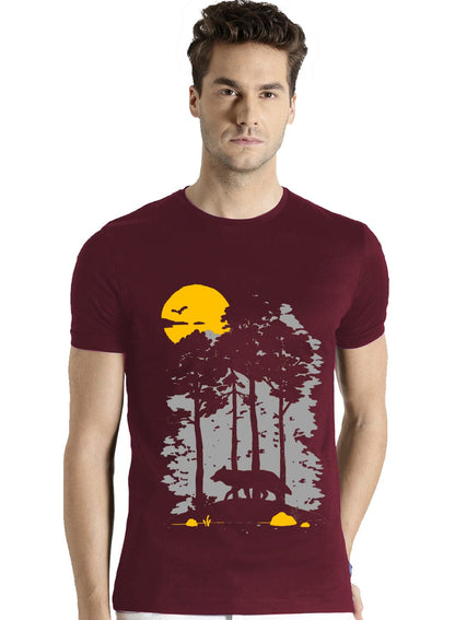 Adro Mens Sun Printed Cotton T-Shirt - ADRO Fashion