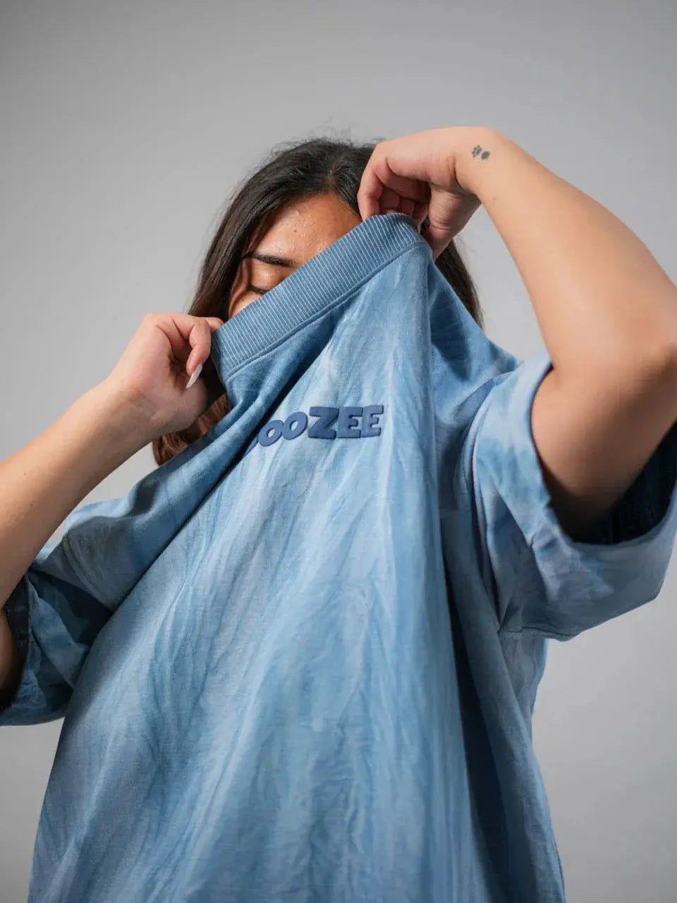 Unisex Blue Ice Dyed T-Shirt Boozee