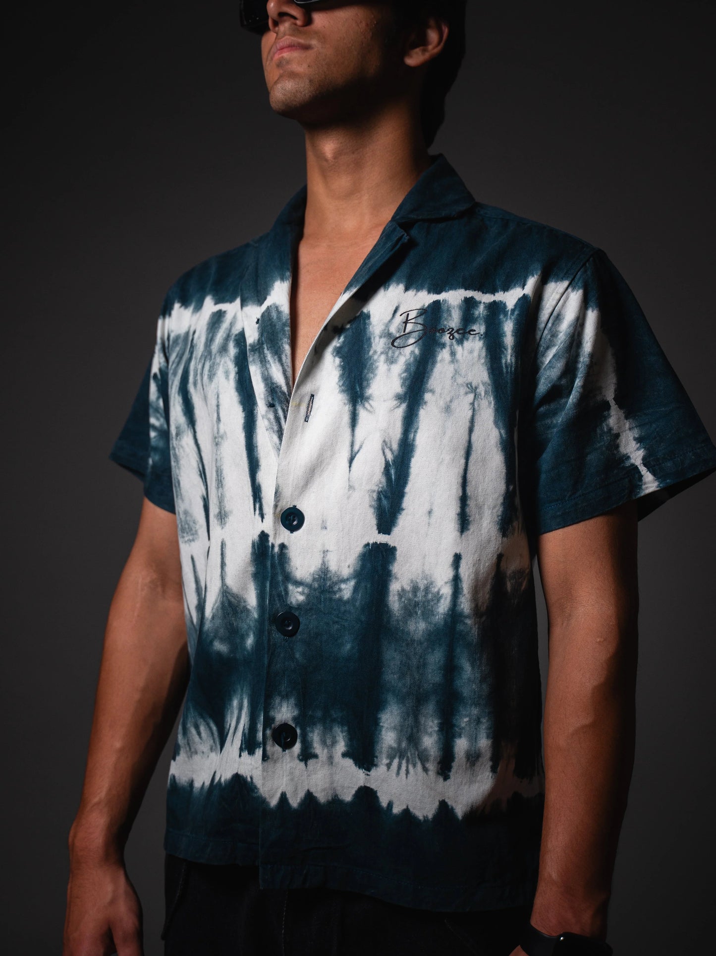 Green Inkwave Casual Shirt