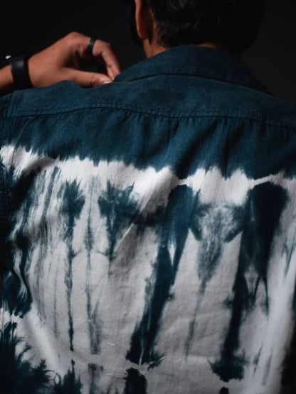 Green Inkwave Casual Shirt Boozee