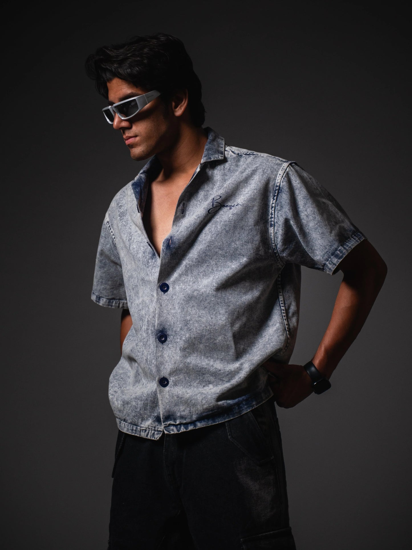 Blue Frost Fade Relaxed Fit Shirt