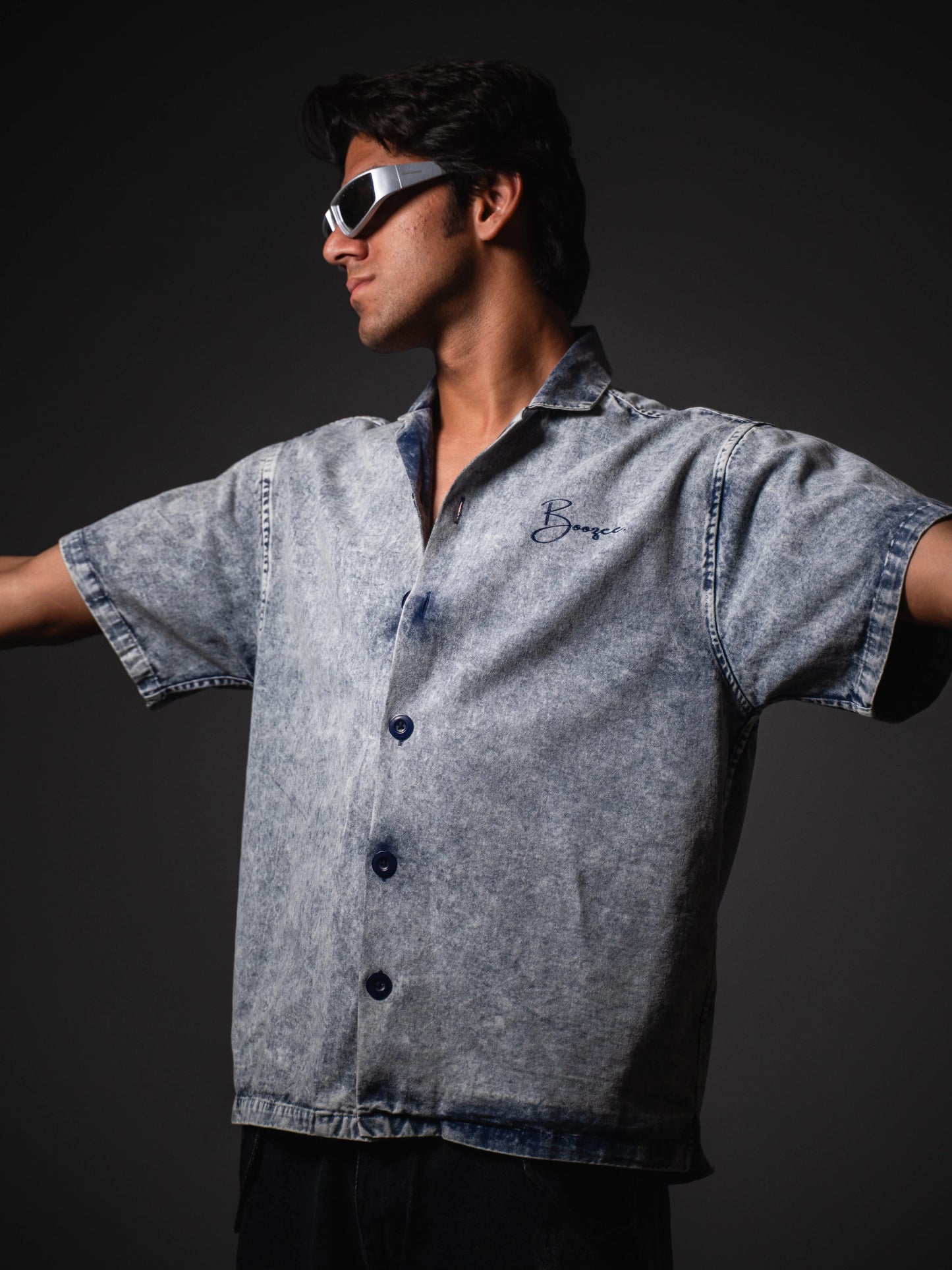Blue Frost Fade Relaxed Fit Shirt