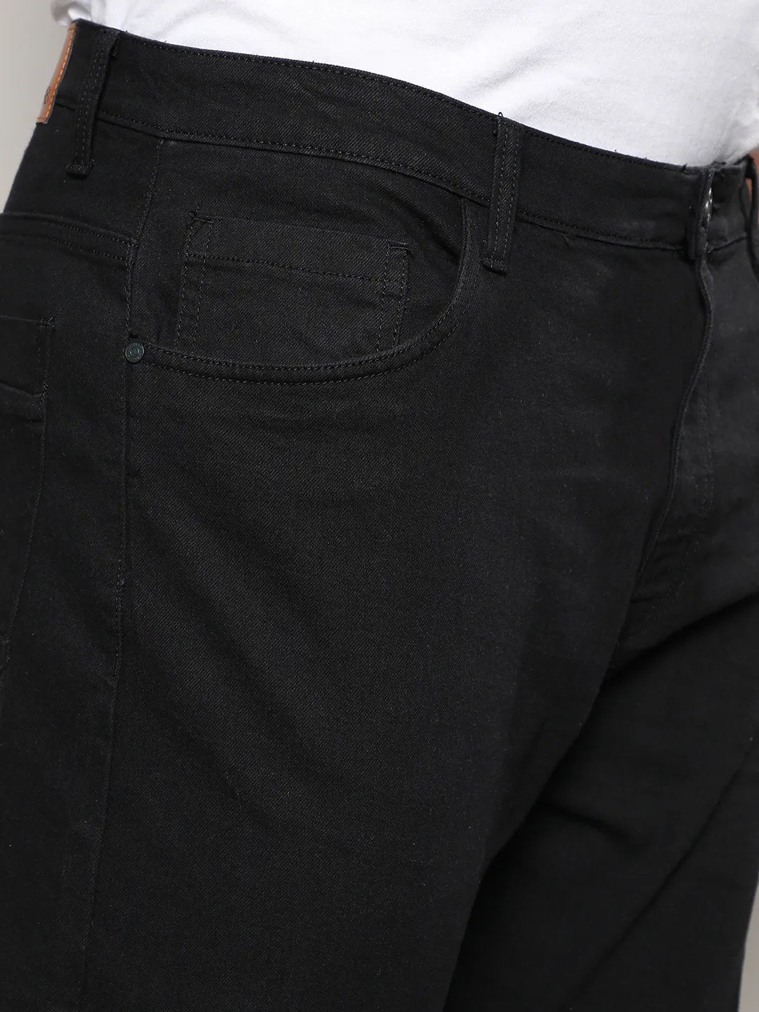 Solid Casual Denim Jeans