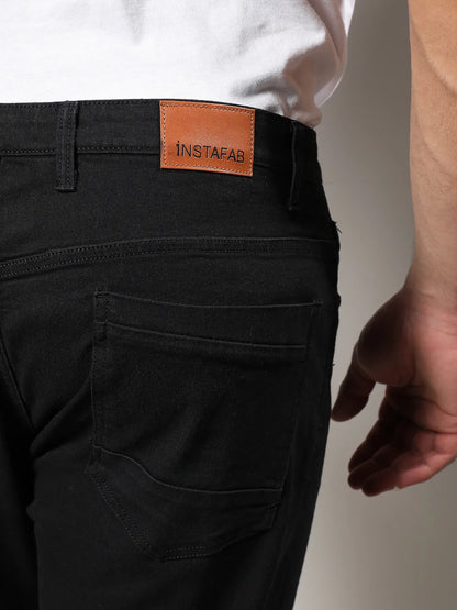 Solid Casual Denim Jeans