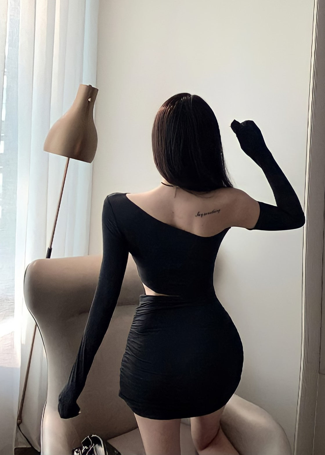 Grunge black dress