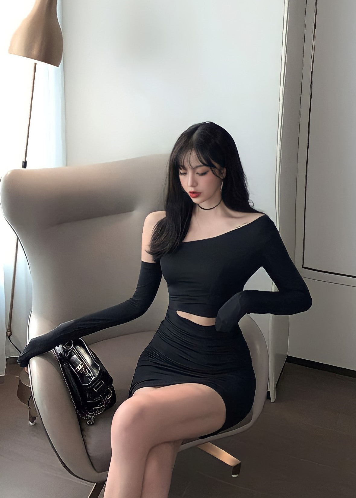 Grunge black dress