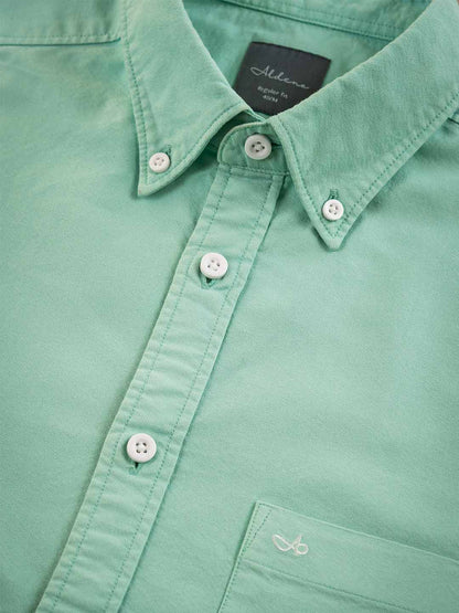 Green Regular Fit Solid Casual Shirt for Men (ADRON)