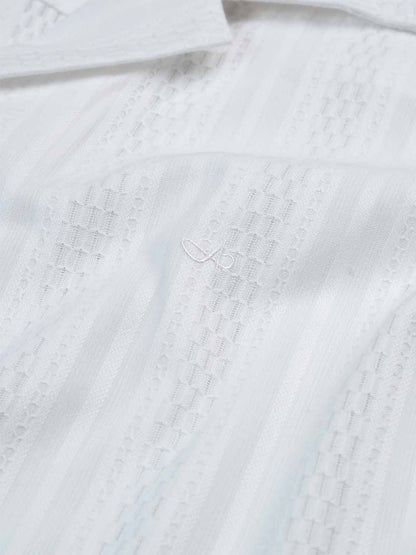 White Regular Fit Casual Cotton Shirt for men (ADELO)