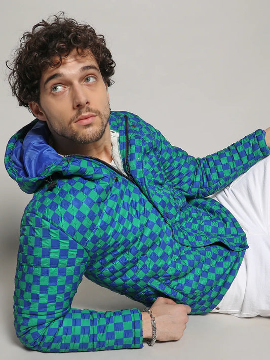 Micro Buffalo Check Puffer Jacket