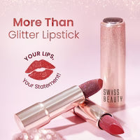 SWISS BEAUTY More Than Glitter Lipstick - 06 TWINKLE COPPER