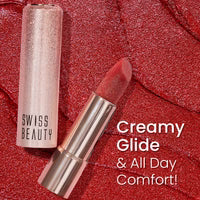SWISS BEAUTY More Than Glitter Lipstick - 06 TWINKLE COPPER