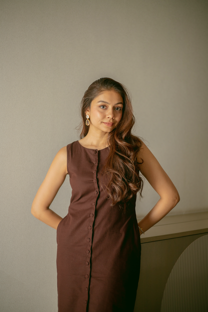 Brown Sugar Long Dress