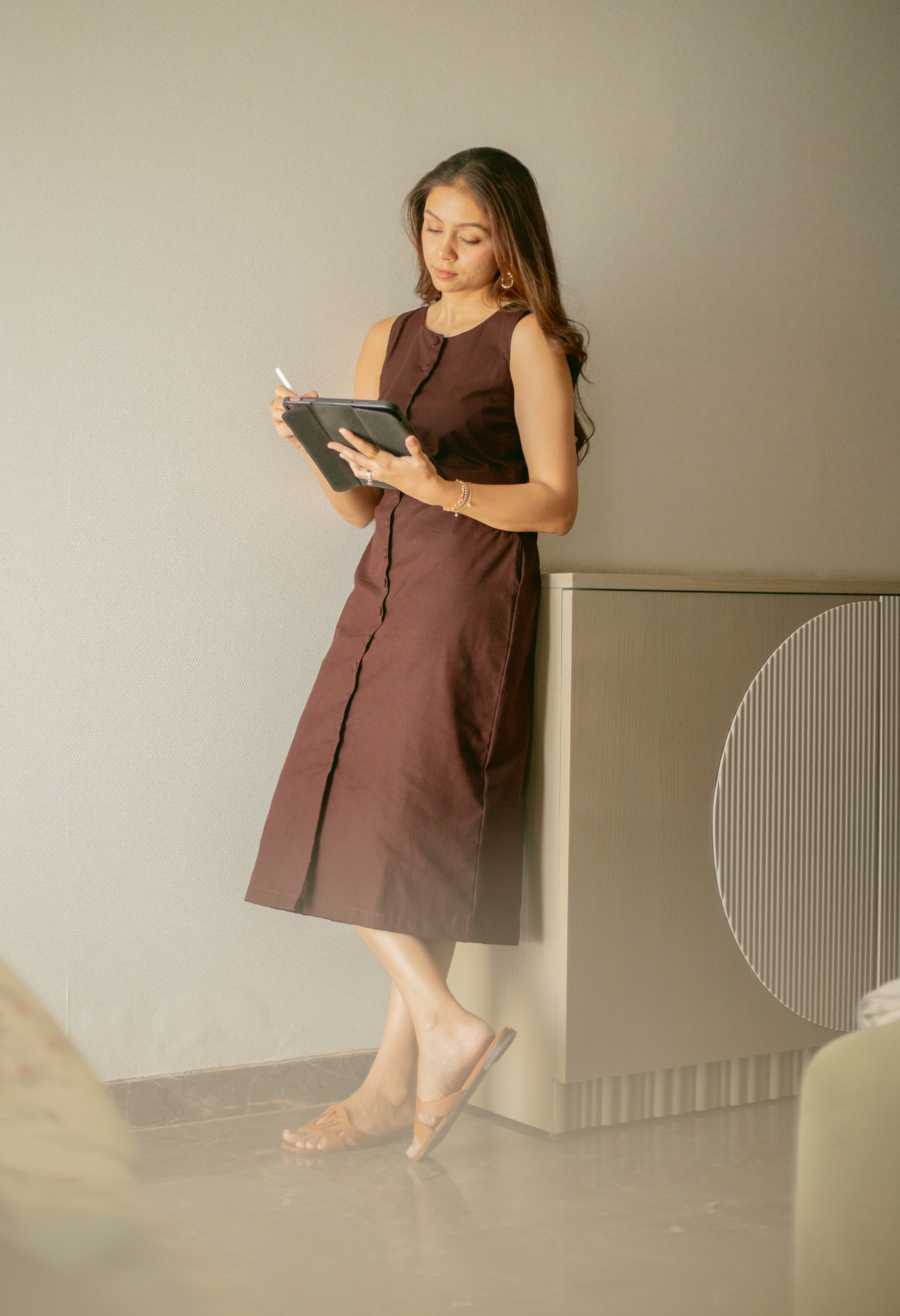 Brown Sugar Long Dress