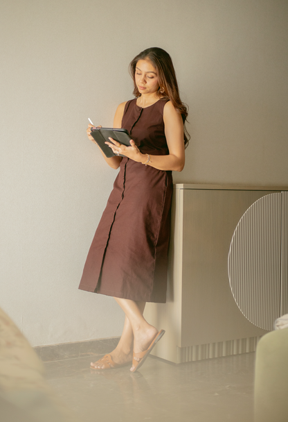 Brown Sugar Long Dress