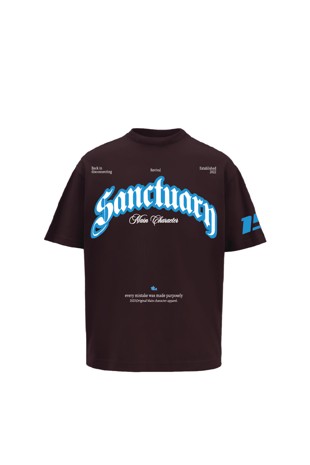 Sanctuary Printed Brown Oversized T-Shirt Main Character