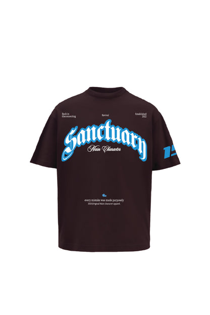Sanctuary Printed Brown Oversized T-Shirt Main Character