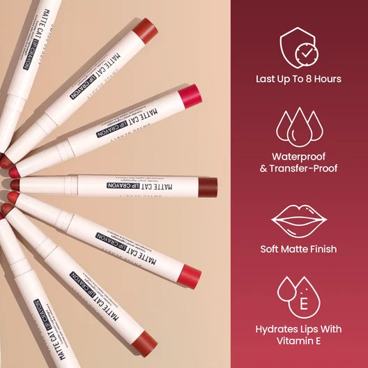 Swiss Beauty Matte Cat Lip Crayon - Fig Mauve