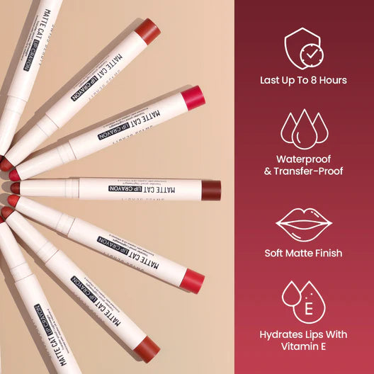 Swiss Beauty Matte Cat Lip Crayon - 06 Flemingo