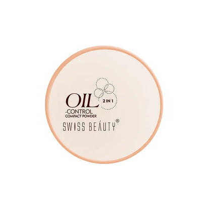 Swiss Beauty Control Lightweight Powder For Matte Flawless Finish Compact Light Medium