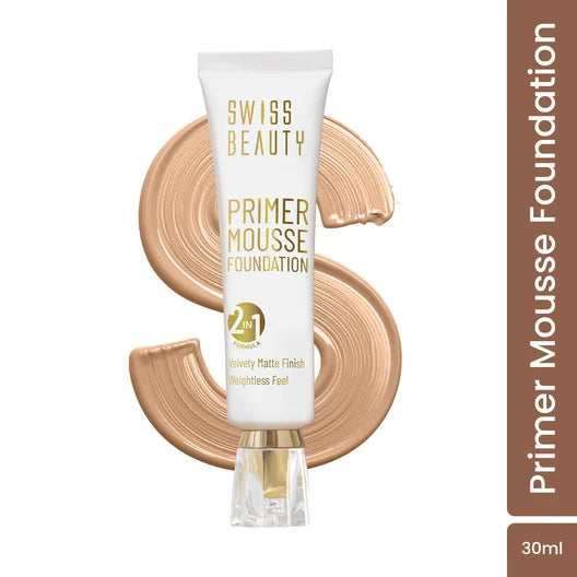 Swiss Beauty Primer Mousse Foundation - 06 Beige
