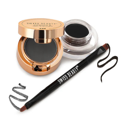 SWISS BEAUTY 2 in 1 EYEBROW & GEL EYELINER - SB 925