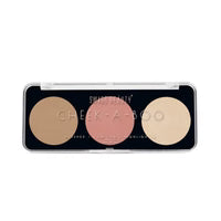 Swiss Beauty Cheek-A-Boo 3-In-1 Face Palette With Blusher,Contour And Highlighter