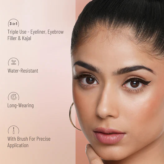 SWISS BEAUTY 2 in 1 EYEBROW & GEL EYELINER