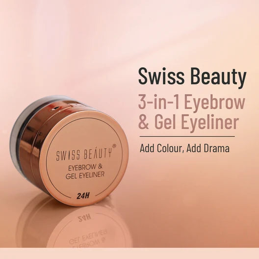 SWISS BEAUTY 2 in 1 EYEBROW & GEL EYELINER - SB 925