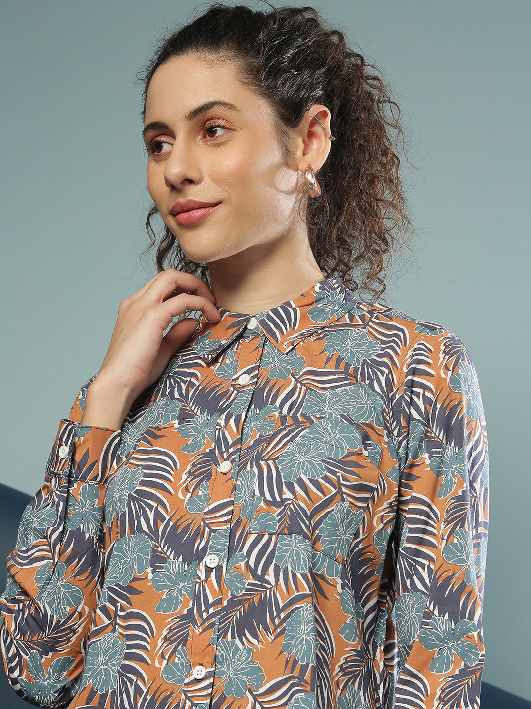 Women Floral Print Shirt