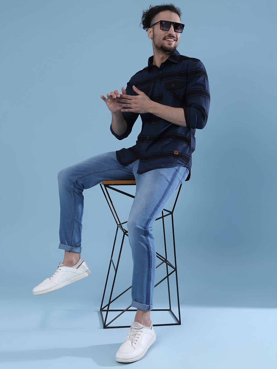Men Striped Shirt