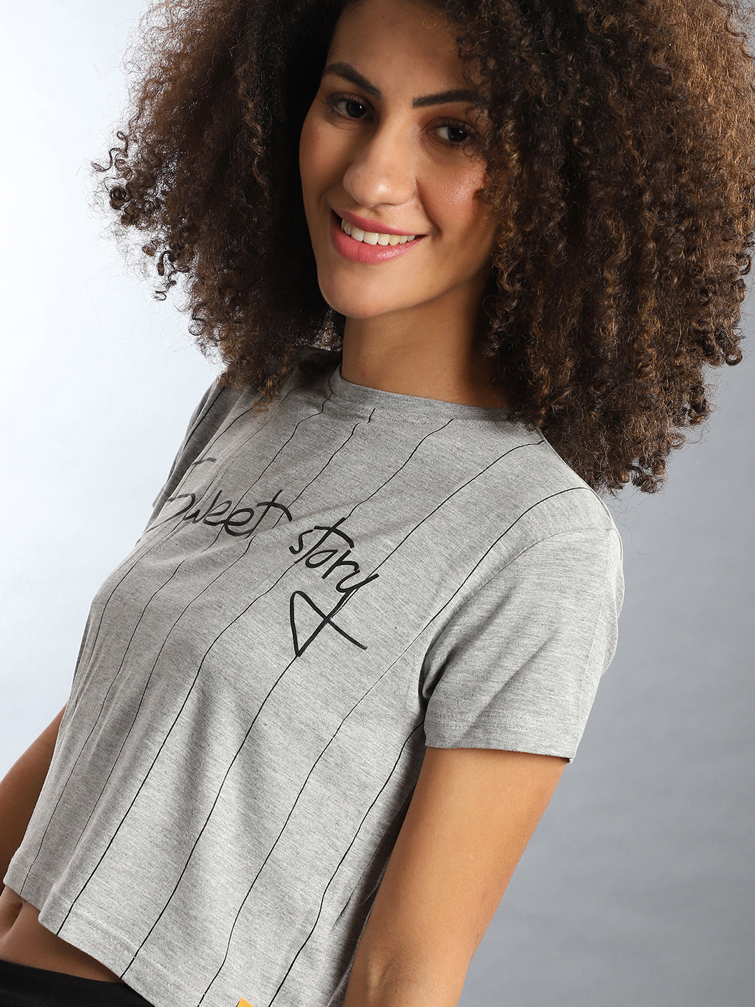 Sweet Story Pinstriped Top