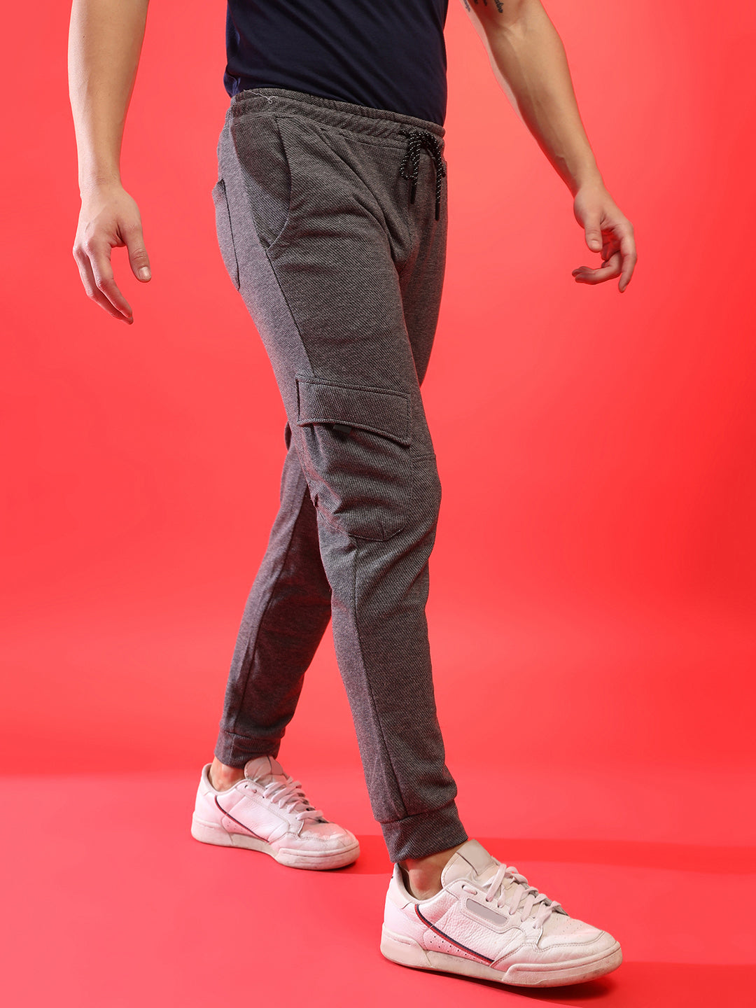 Elastic Waist Jogging Pants
