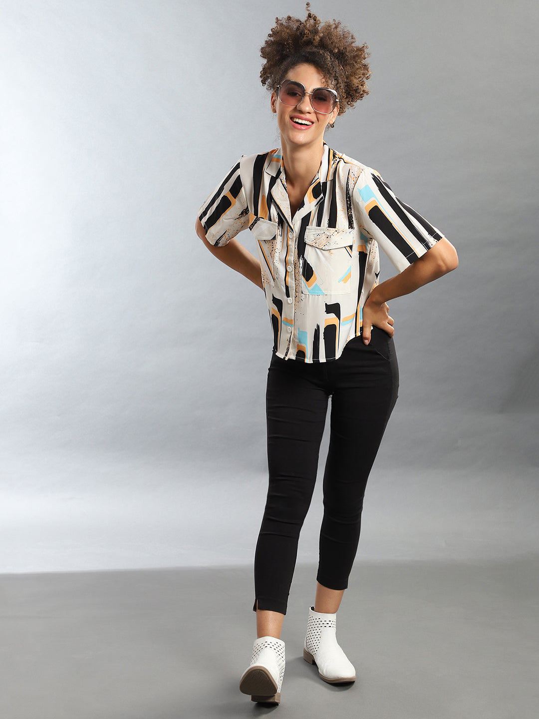 Abstract Print Top