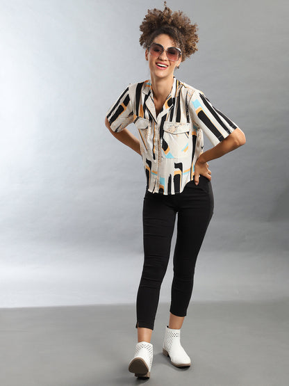 Abstract Print Top