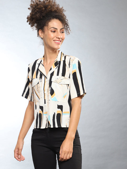Abstract Print Top