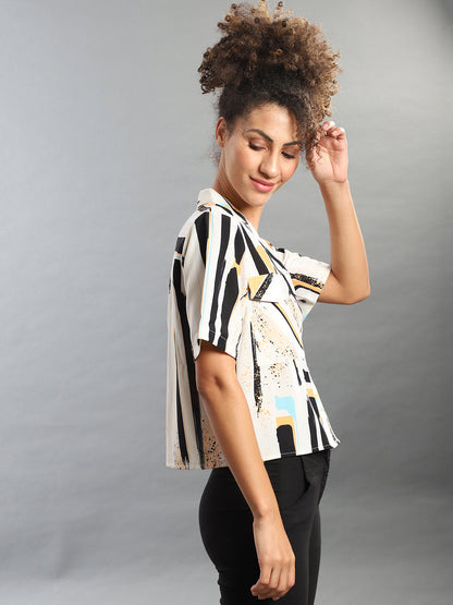 Abstract Print Top