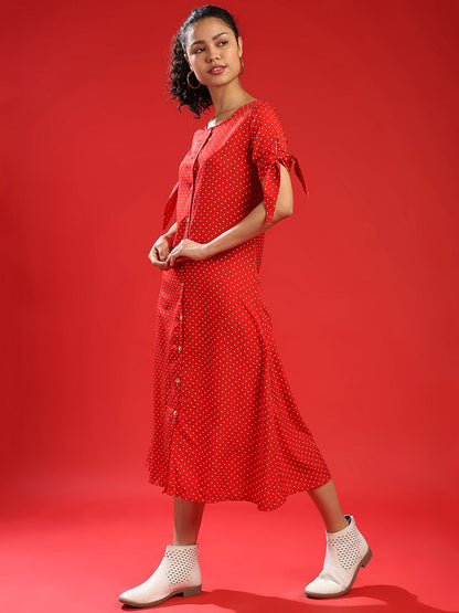 Polka Dot Maxi Dress