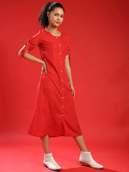 Polka Dot Maxi Dress