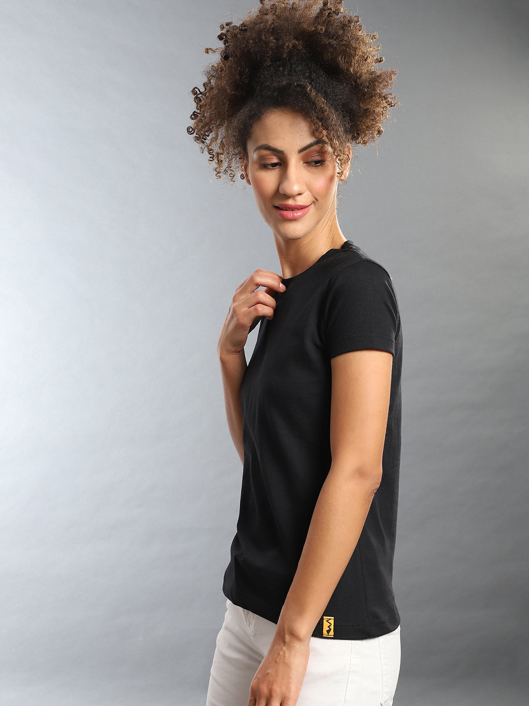 Black Round Neck T-Shirt