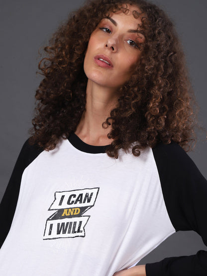 I Can & I Will Raglan Top
