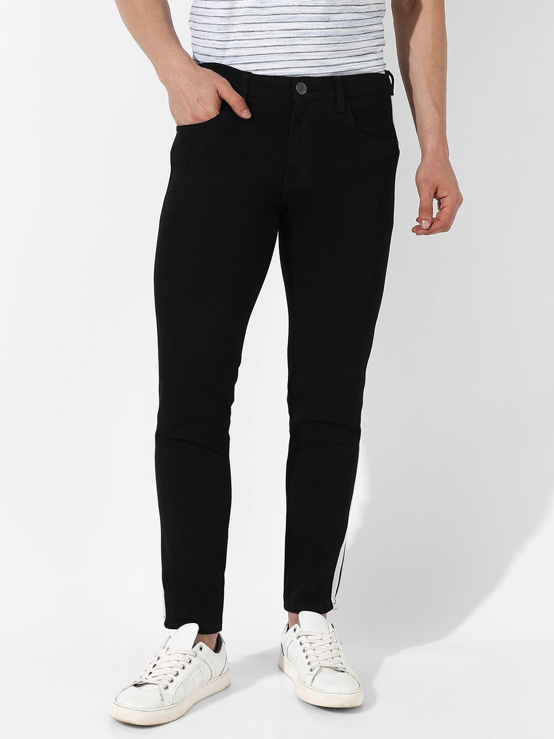 Tapered Denim Jeans
