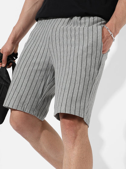 Pinstriped Shorts